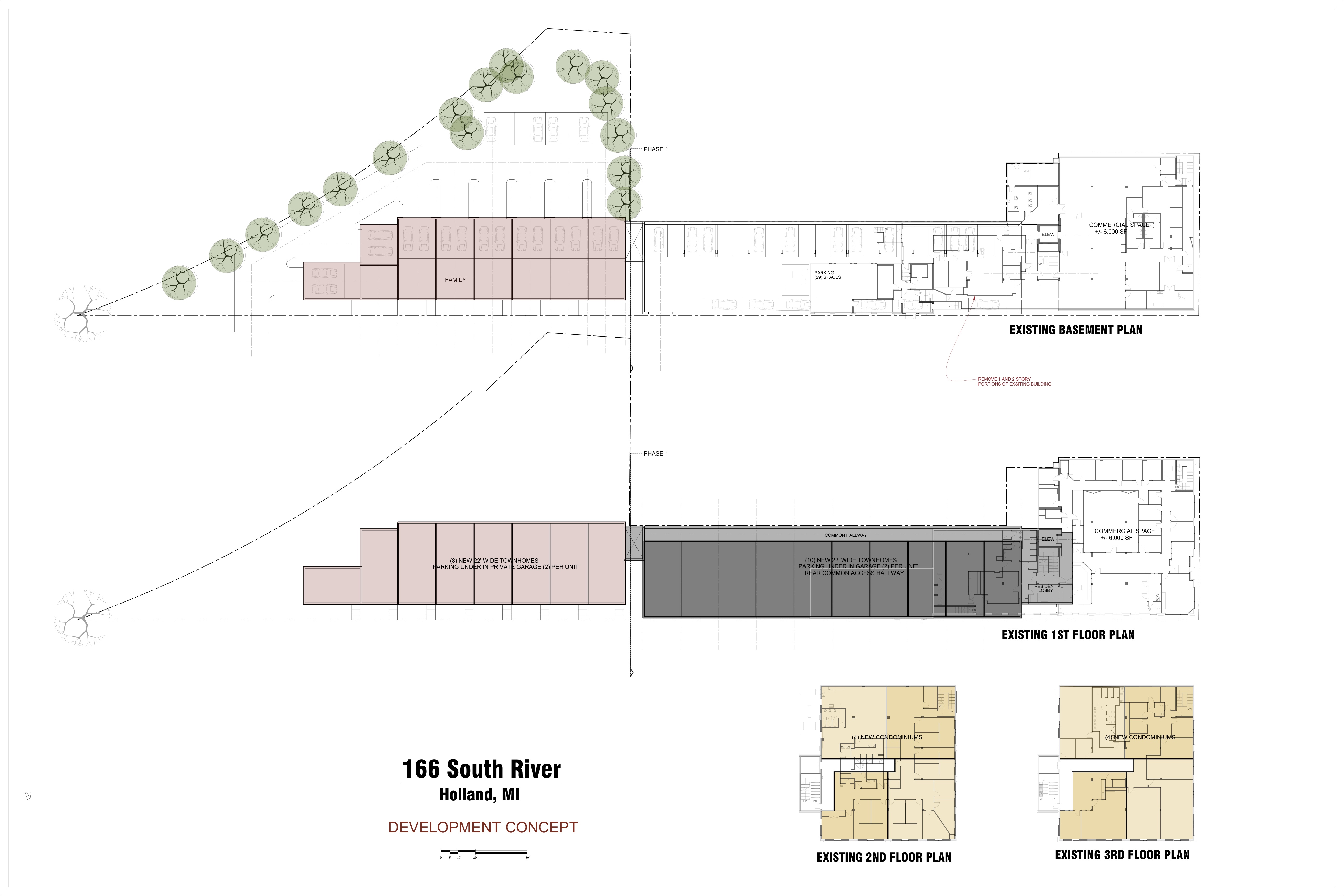 Townhome development concept plans